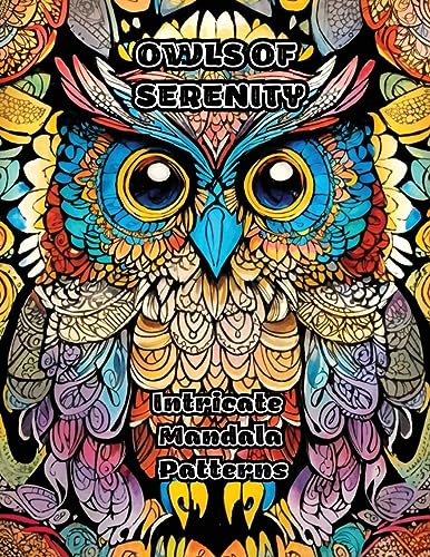 ColorZen - Owls of Serenity Intricate Mandala Patterns - New paperbac