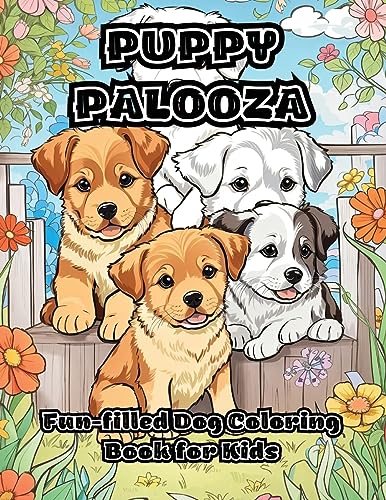ColorZen - Puppy Palooza: Fun-filled Dog Coloring Book for Kids - New