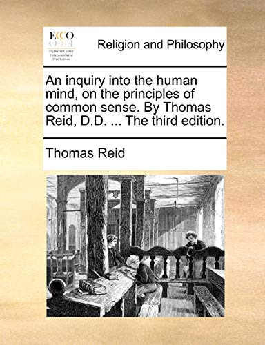 Reid - An inquiry into the human mind, on the principles of common sen