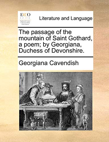 Cavendis - passage of the mountain of Saint Gothard, a poem; by , Duch