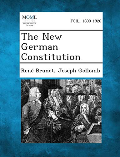 Brunet - New German Constitution - New paperback or softback