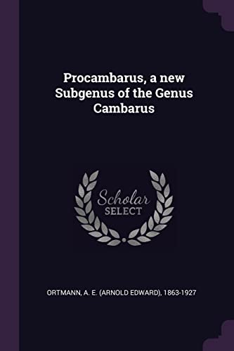 Ortmann - Procambarus, a new Subgenus of the Genus Cambarus - New pape