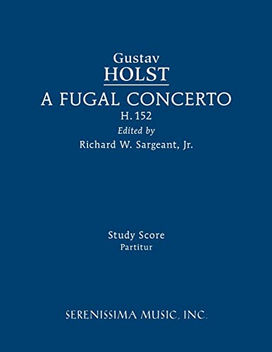 Holst - A Fugal Concerto, H.152 Study score - New paperback or softba