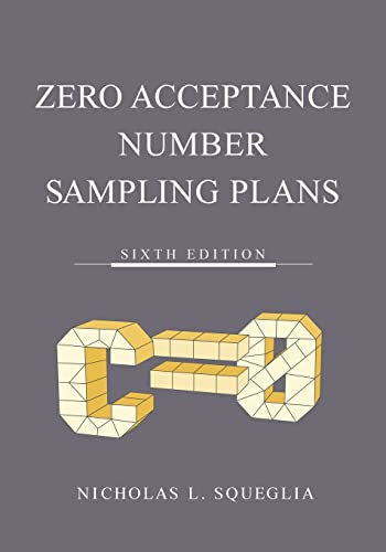 Squeglia - Zero Acceptance Number Sampling Plans - New paperback or so