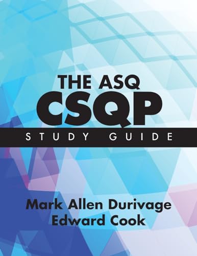 Durivag - ASQ CSQP Study Guide - New paperback or softback