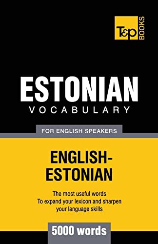 aranov - Estonian vocabulary for English speakers - 5000 words - New p