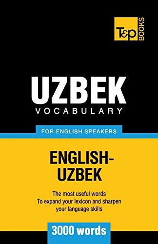 aranov - Uzbek vocabulary for English speakers - 3000 words - New pape