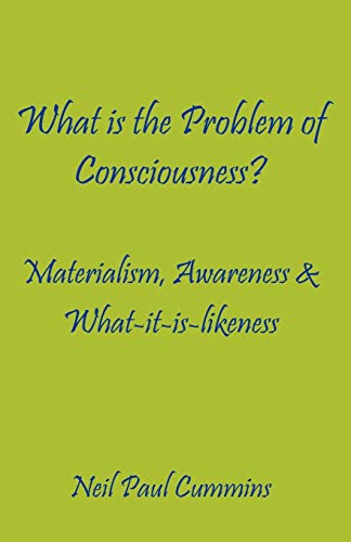 Cummins - What is the Problem of Consciousness?: Materialism, Awarenes