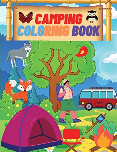 VENEZIA - CAMPING COLORING BOOK: Camping Coloring Books For Kids Ages