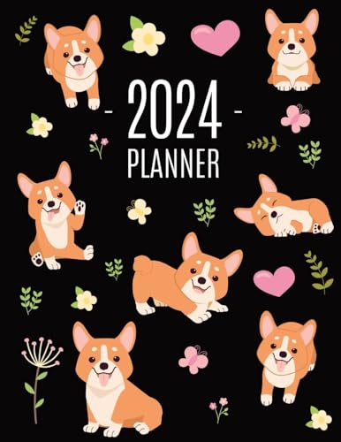 Press - Corgi Planner 2024: Daily Organizer: January-December (12 Mont