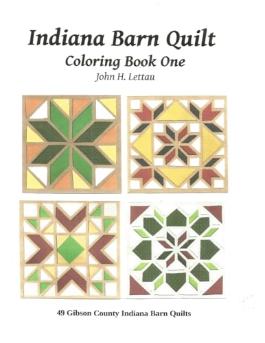 Lettau - Indiana Barn Quilt Coloring Book One - New paperback or softb