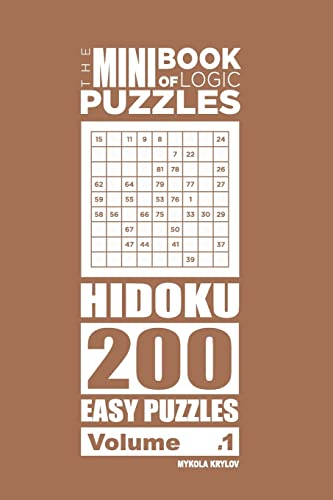 Krylov - Mini Book of Logic Puzzles - Hidoku 200 Easy (Volume 1) - New