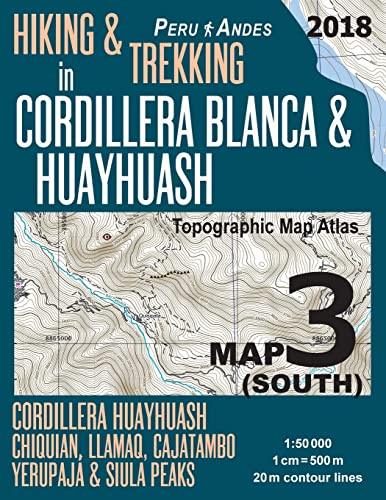 Mazitto - Hiking & Trekking in Cordillera Blanca & Huayhuash Map 3 (So