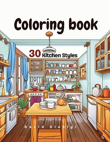 OLUBIYI - kitchen styles coloring book - New paperback or softback