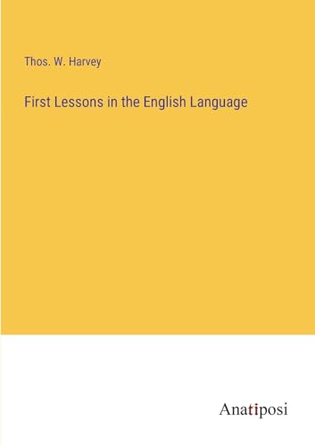 Harvey - First Lessons in the English Language - New paperback or soft