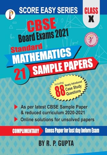 Gupta - Score Easy Series Class X: CBSE Board Exams 2021 Standard Math