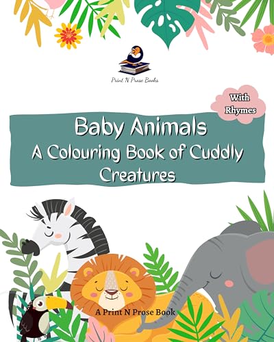 Books - Baby Animals: A Colouring Book of Cuddly Creatures - New paper