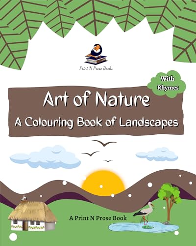 Books - Art of Nature : A Colouring Book of Landscapes - New paperback