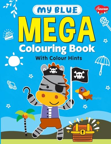 Gupta - My Blue Mega Colouring book - New paperback or softback