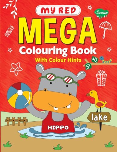 Gupta - My Red Mega Colouring book - New paperback or softback