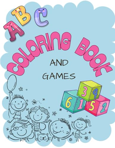 Patel - ABC and 1 to 10 numbers Coloring Book: Color Animals, Birds, F