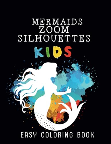 de Abril - MERMAIDS ZOOM SILHOUETTES : 50 huge images of mermaids for