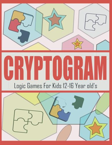Patowary - Cryptogram Logic Games For Kids 12-16 Year old's: Large Pri