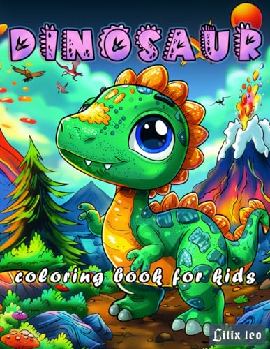 Leo - Dinosaur coloring book for kids: beautiful dinosaur coloring boo