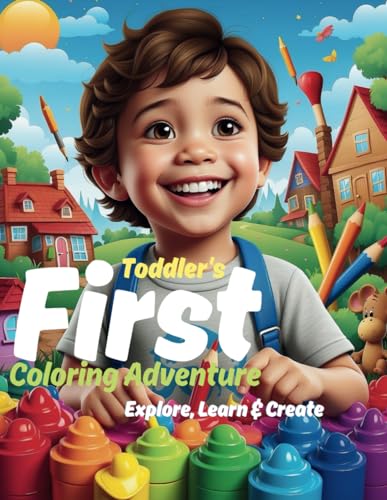 Rajpoot - Toddler's First Coloring Adventure Book Ages 1-3: Explore, L