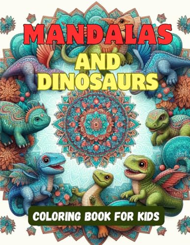 RH - Mandalas and Dinosaurs Coloring Book for Kids - New paperback or