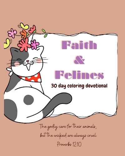 Matos Becker - Faith & Felines 30 Day Coloring Devotional - New paper