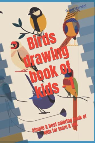 Mondal - Birds drawing book of kids - 1 Simple & best coloring book o