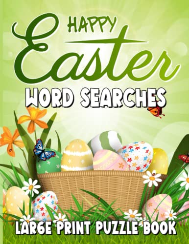 Cantina - Happy Easter Word Searches Large Print Puzzle Book: Word Fin