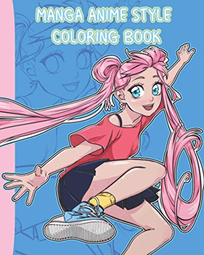 Malabend - Manga Anime Style Coloring Book Beautiful Manga Girls For