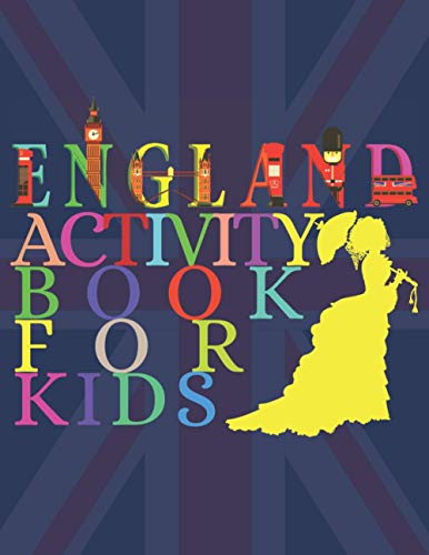 coloring - ENGLAND Activity book For Kids funny Gift For Kids British
