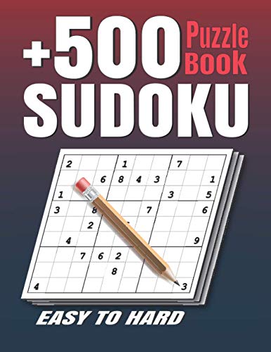 Sudok - +500 u Puzzles Book Easy to Hard u Puzzle books for Adults .