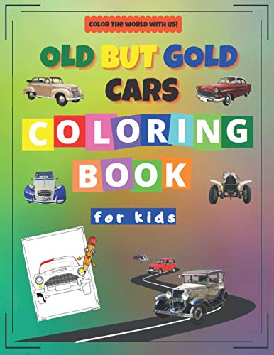 Abroz - Old but Gold Cars Coloring Book for Kids Activity Workbook fo