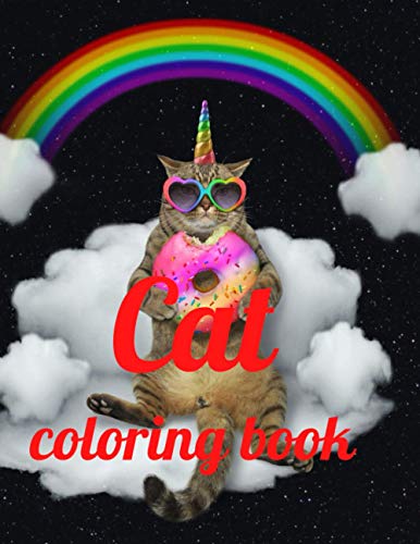 Mari - Cat coloring book Adult Coloring Book of 35 Stress Relief cat
