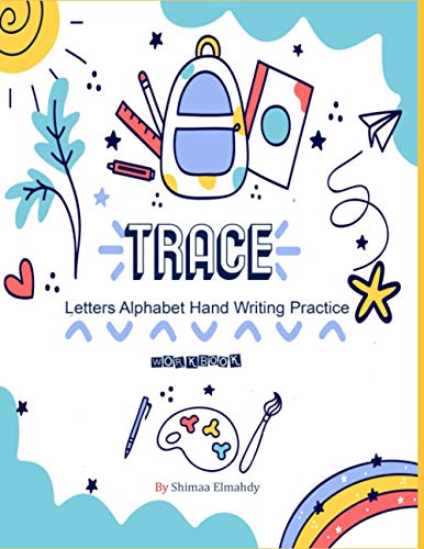 Elmahdy - Trace letters Alphabet hand writing practice workbook sight