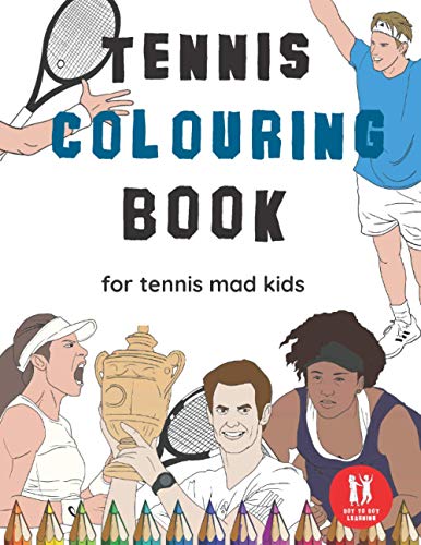 Dot to Dot Learning - Tennis Colouring Book Great Gift for Boys & Gir