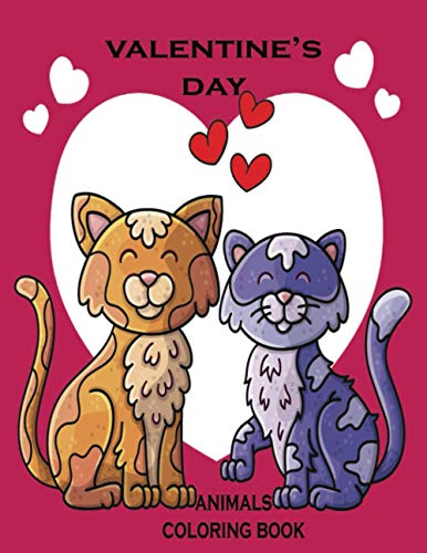 Zinaoui - valentine's day coloring book animals kids valentines day b