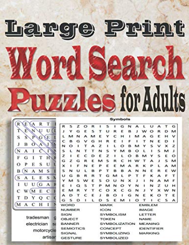 King - Large Print Word Search Puzzles for Adults Word search book wi