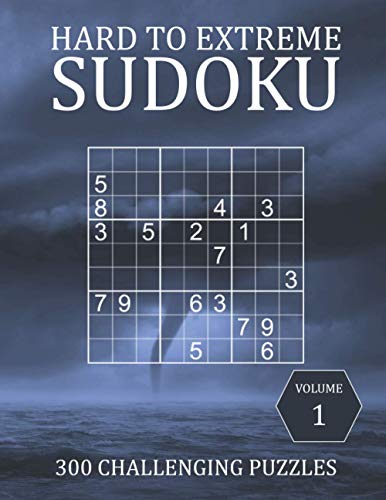 BrainWhal - Hard to Extreme Sudoku - 300 Challenging Puzzles - Volume