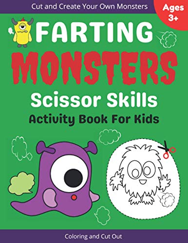 Publishing - Farting Monsters Scissor Skills Activity Book For Kids A