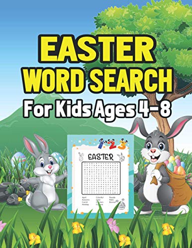 publication - Easter Word Search For Kids Ages 4-8 Happy And Fun Easy