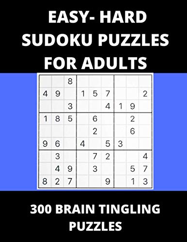 Clark - Easy - Hard Sudoku Puzzles for Adults 300 Brain Tingling Puz