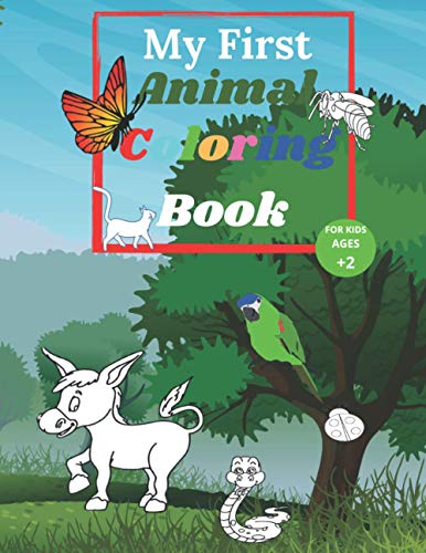 coloring book Kids - My First Animal Coloring Book For Kids My First