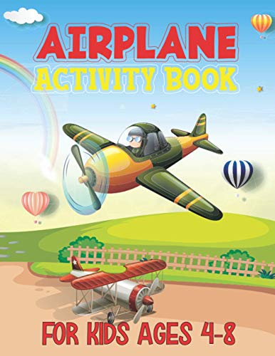 Publishing - Airplane Activity Book For Kids Ages 4-8 Airplane Activi