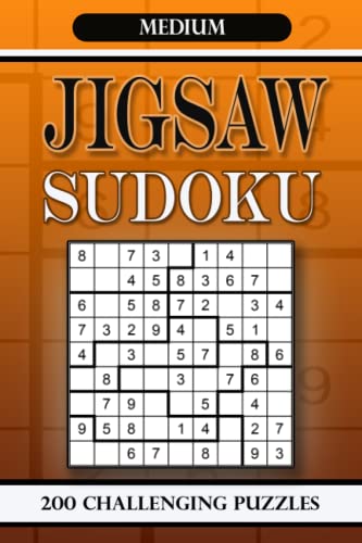 Gurin - Jigsaw Sudoku Medium 200 Challenging Puzzles - New paperback