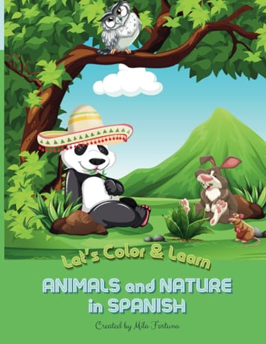 Fortuna - Animals and Nature in Spanish Coloring Book - New paperback